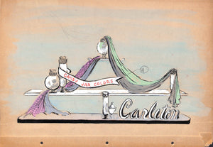 Lanvin Paris Carleton Candy Jar Colors c1950s Advertising Artwork