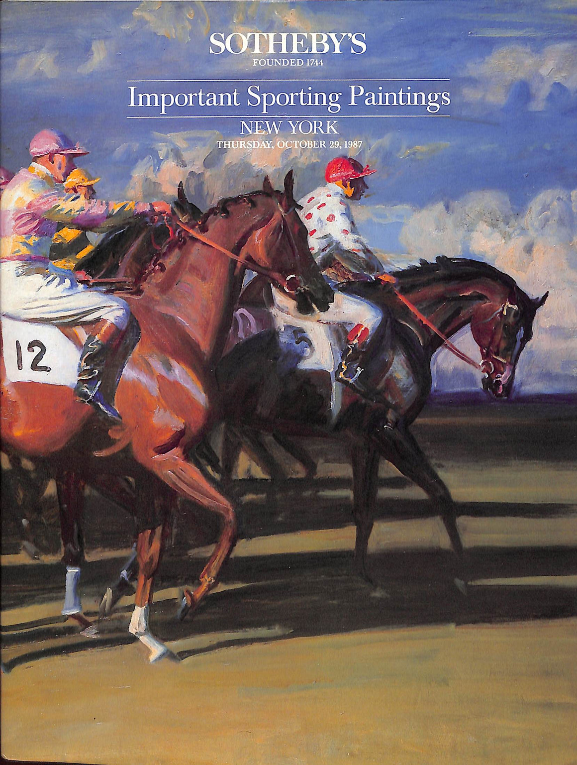 Important Sporting Paintings - October 29, 1987 Sotheby's New York