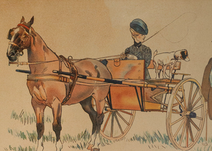 "Meadow Brook Cart" by Edward Penfield