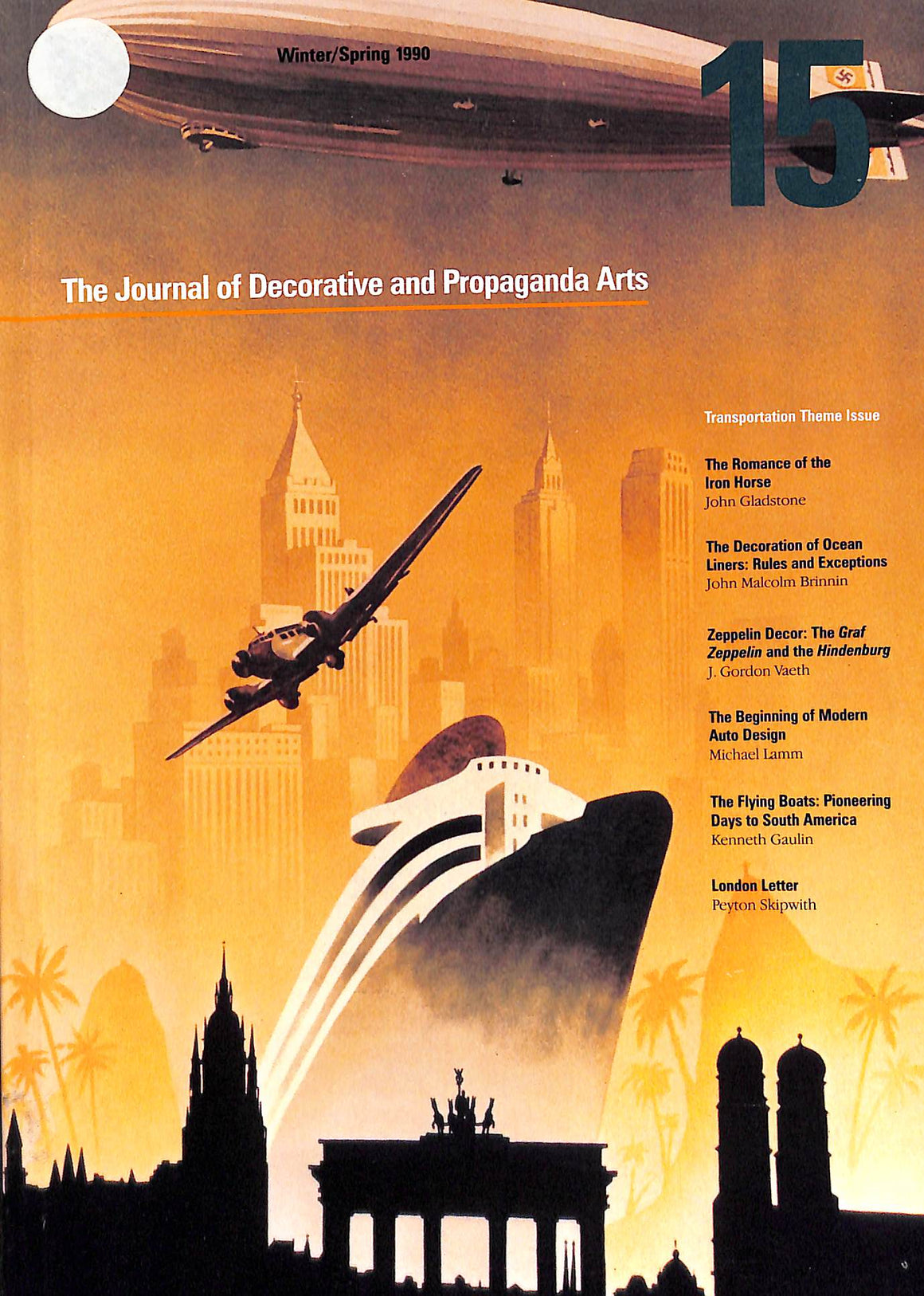 The Journal of Decorative and Propaganda Arts: Transportation Theme Issue 1990