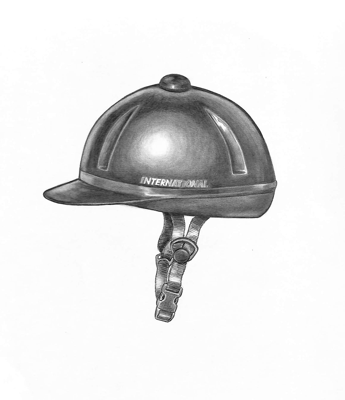 International Airlite Helmet Graphite Drawing