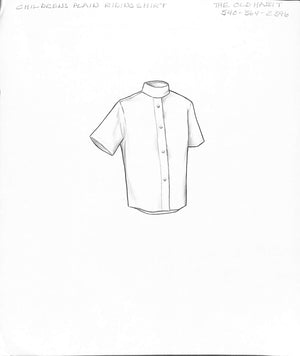 Childrens Plain Riding Shirt Graphite Drawing