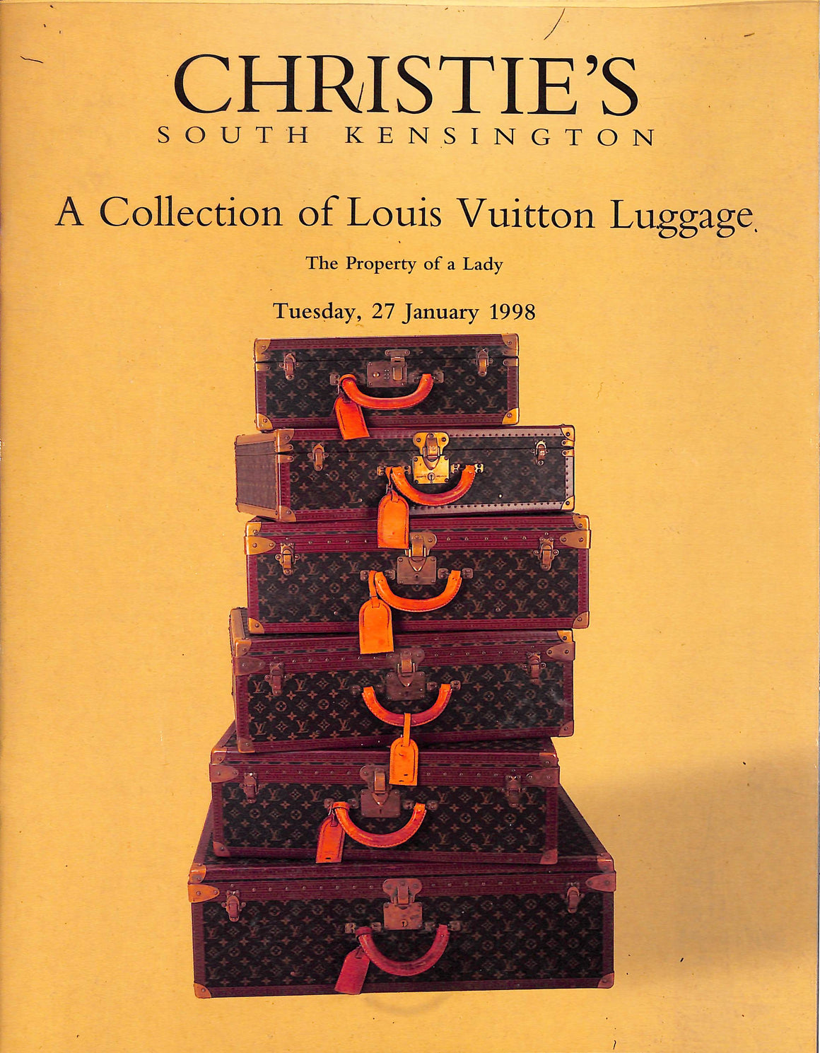 "A Collection Of Louis Vuitton Luggage" 1998 Christie's (SOLD)