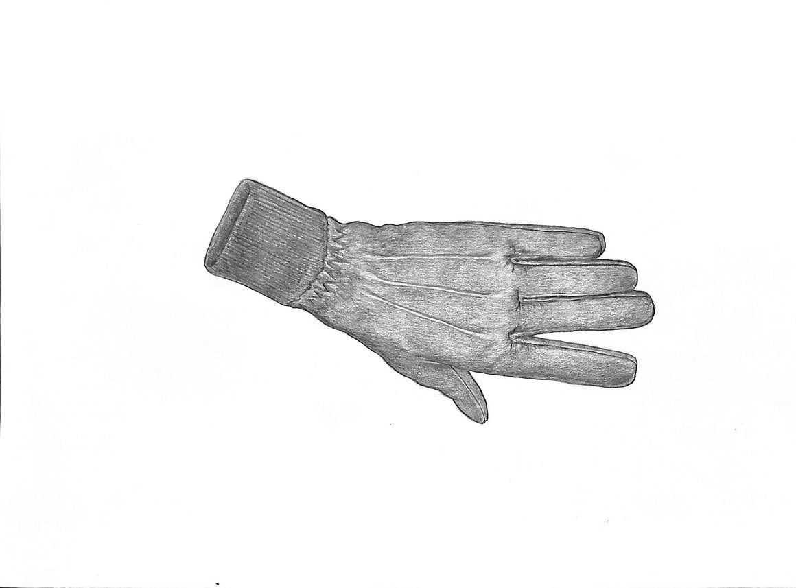 Winter Special Glove Graphite Drawing