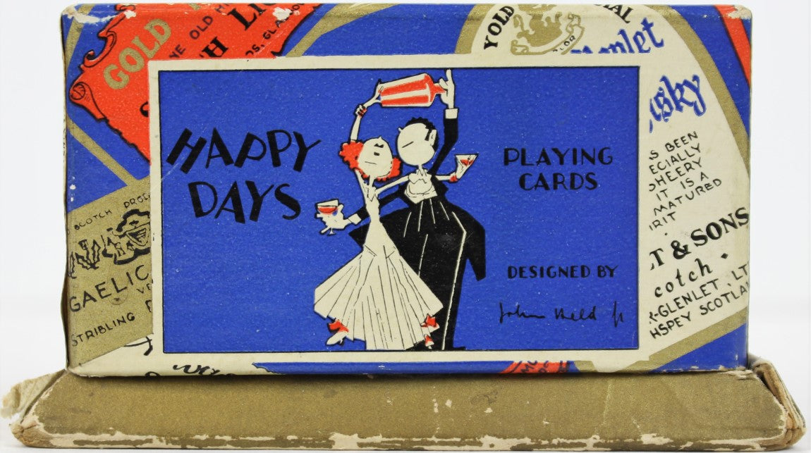 Twin Box Set x John Held Jr. "Happy Days" c1930s Playing Cards (SOLD)