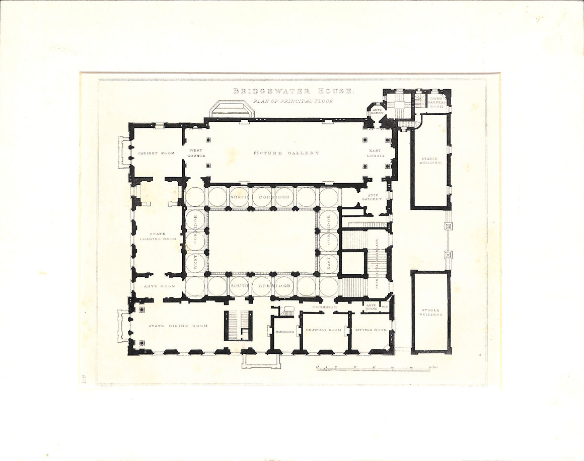 Bridgewater House Plan Of Principal Floor
