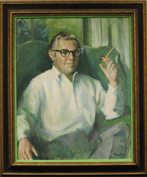 "Portrait Of A Southampton Gentleman" 1968 Acrylic on Canvas by Marcos Blahove (SOLD)