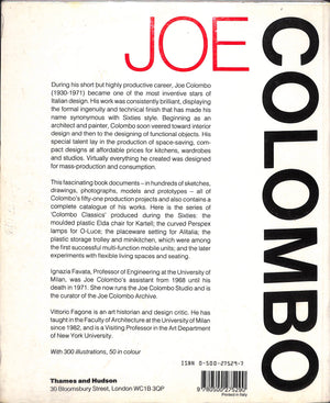 "Joe Colombo And Italian Design Of The Sixties" 1988 FAVATA, Ignazia [text by]