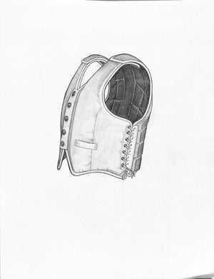 Canary Safety Vest Graphite Drawing