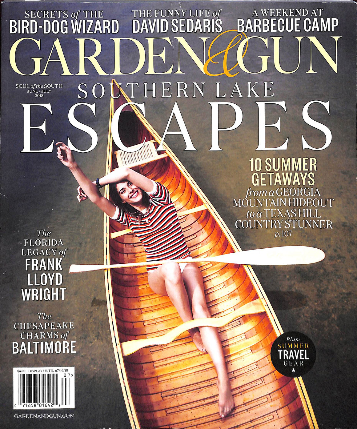 "Garden & Gun: Southern Lake Escapes" June/ July 2018