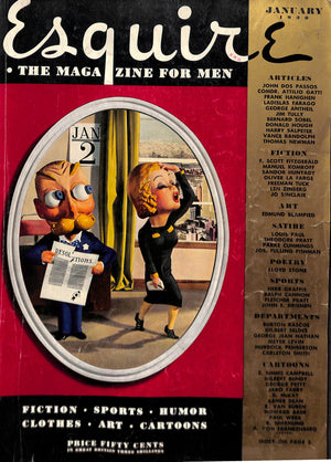 "Esquire The Magazine For Men" January 1938