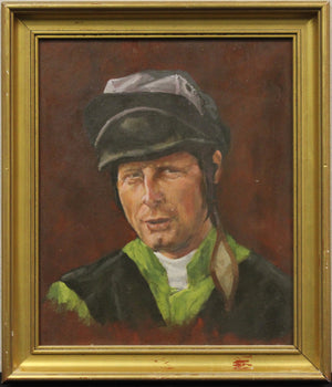 "Jockey Portrait" English Oil Painting (SOLD)
