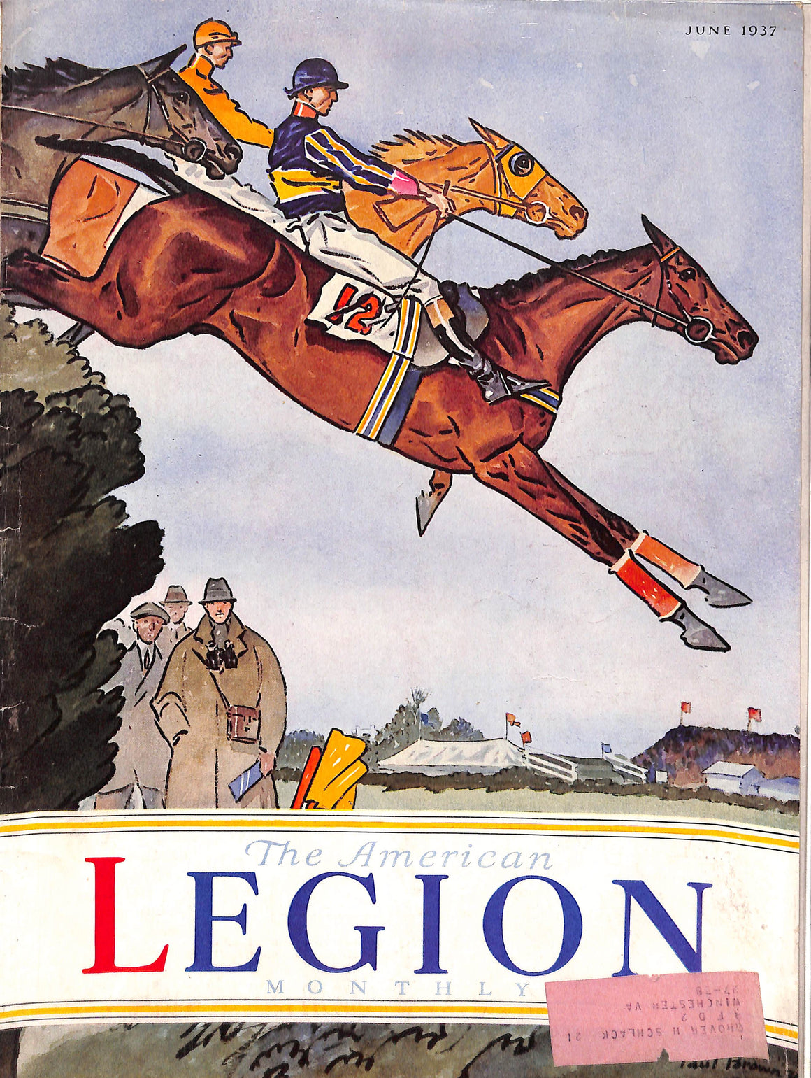 The American Legion Monthly June 1937 w/ Paul Brown Cover Artwork