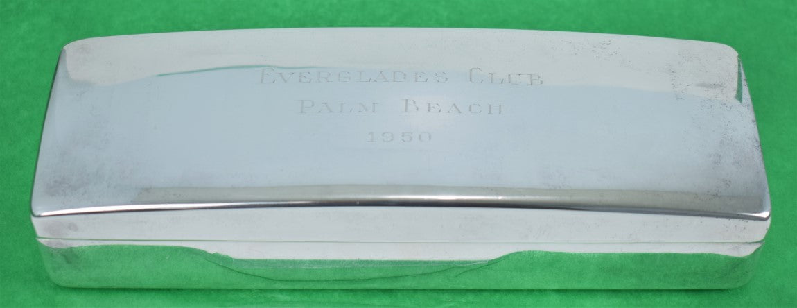 "The Everglades Club Palm Beach c1950 Silver Cigarette Case" (SOLD)