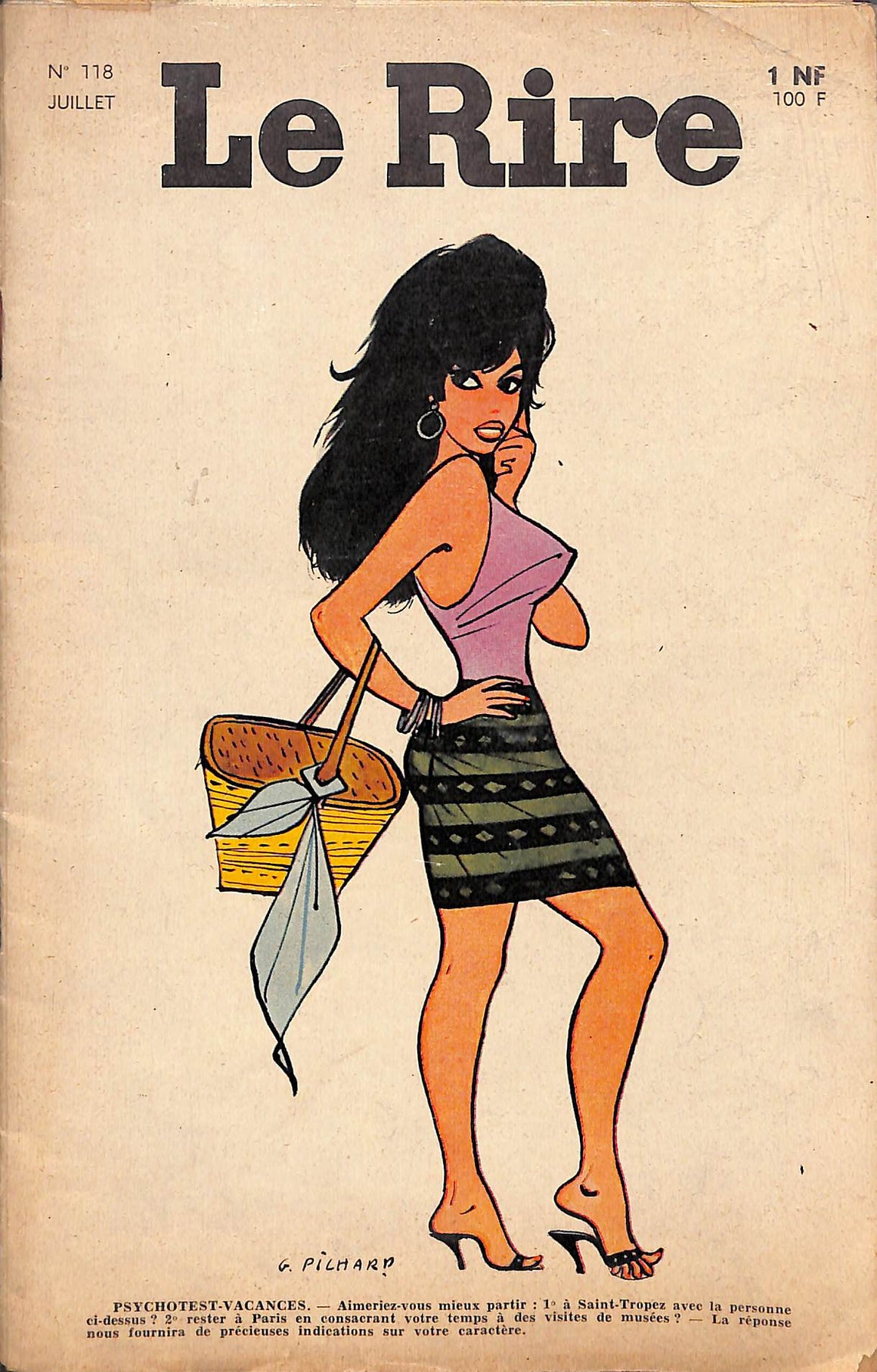 "Le Rire Journal Satirique" No.118 Juillet 1961