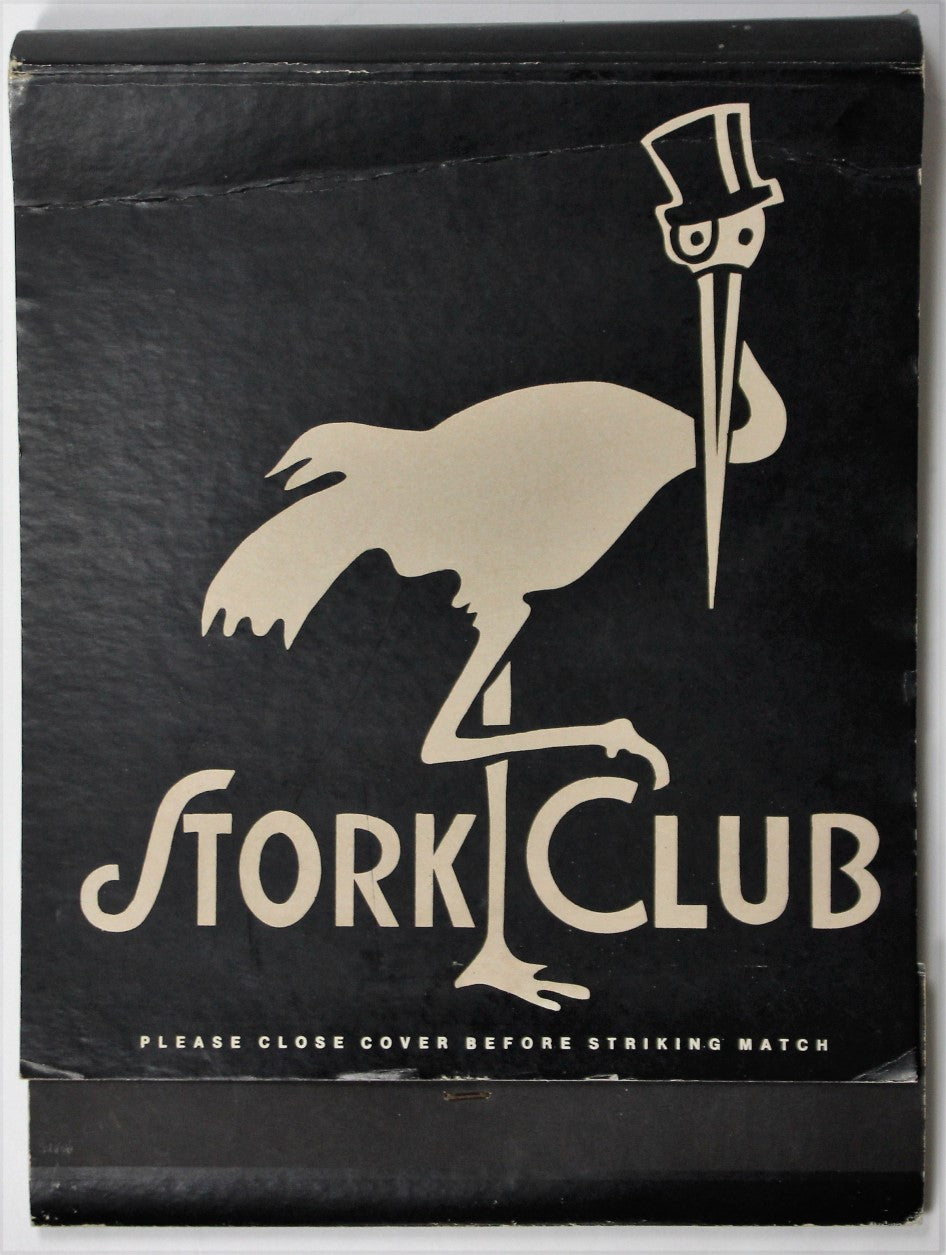 Over-Sized Stork Club 1981 Matchbook