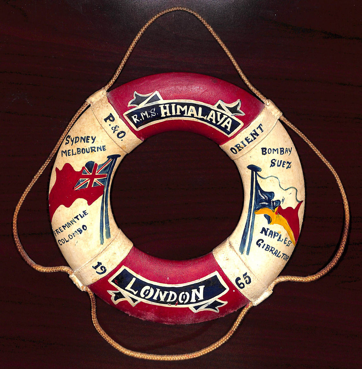 "R.M.S. Himalaya London Life Ring" 1965 (SOLD)