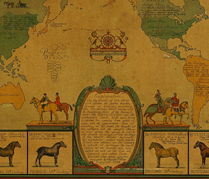 Horse Map of The World (SOLD)