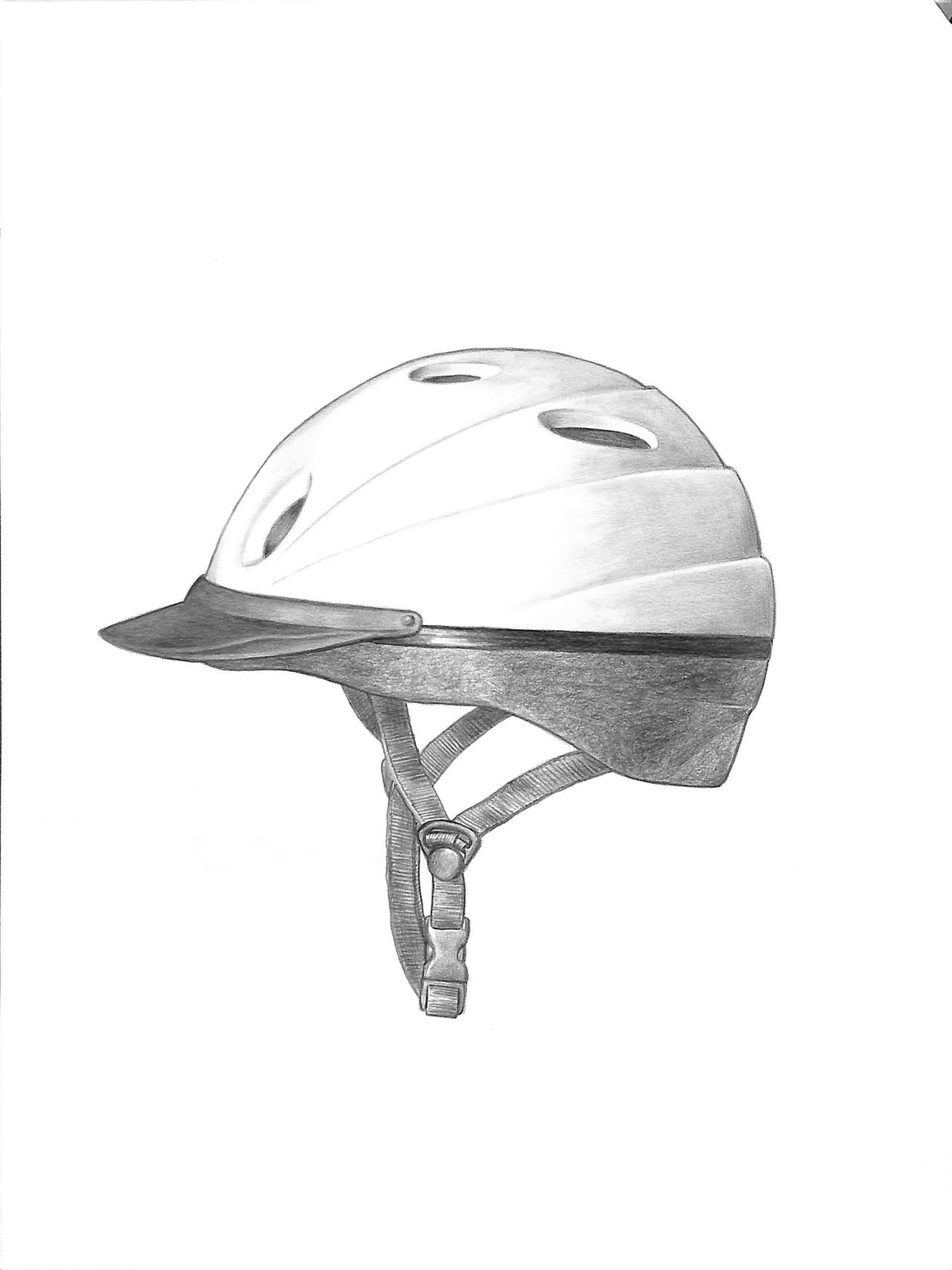 Del Mar Classico Helmet Graphite Drawing