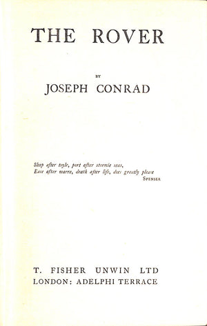 "The Rover" 1923 CONRAD, Joseph