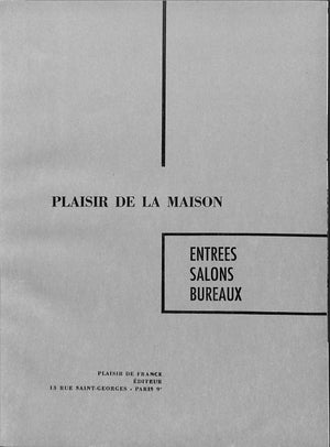 "Plaisir De La Maison Entrees Salons Bureaux" DE HILLERIN, Jean [editeur]