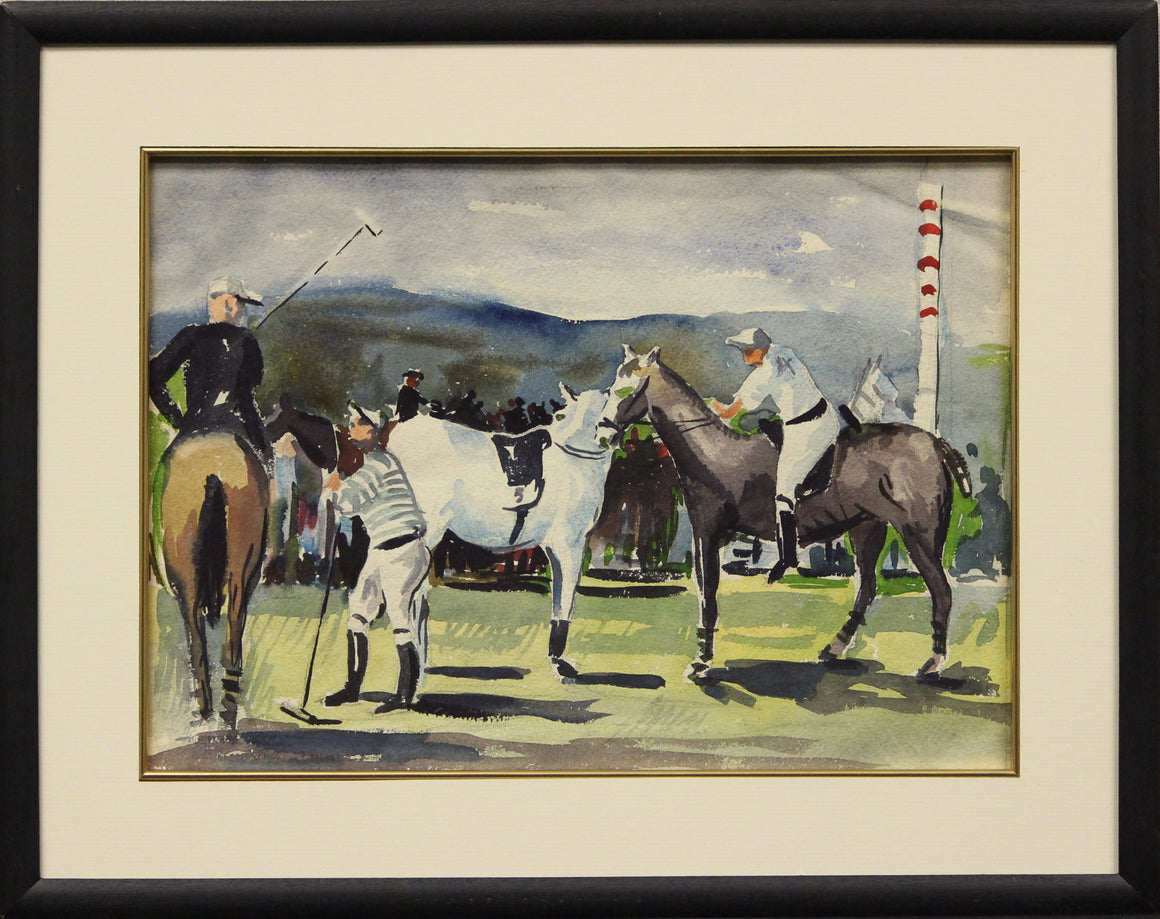 "Polo Scene" by Gilmer Petroff (1913-1990) (SOLD)