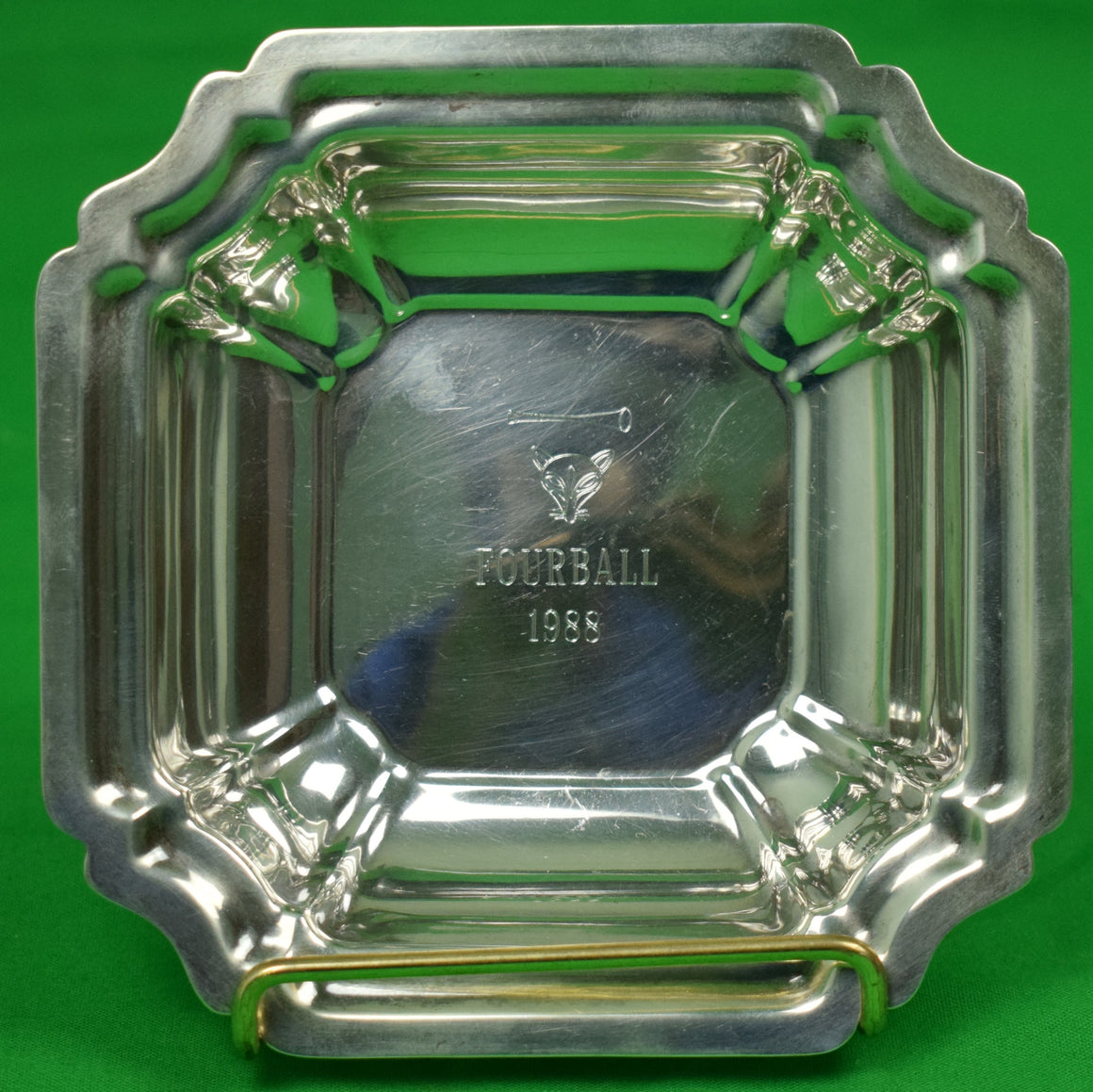 Myopia Hunt Club Windsor Sterling Silver c1988 Fourball Ashtray