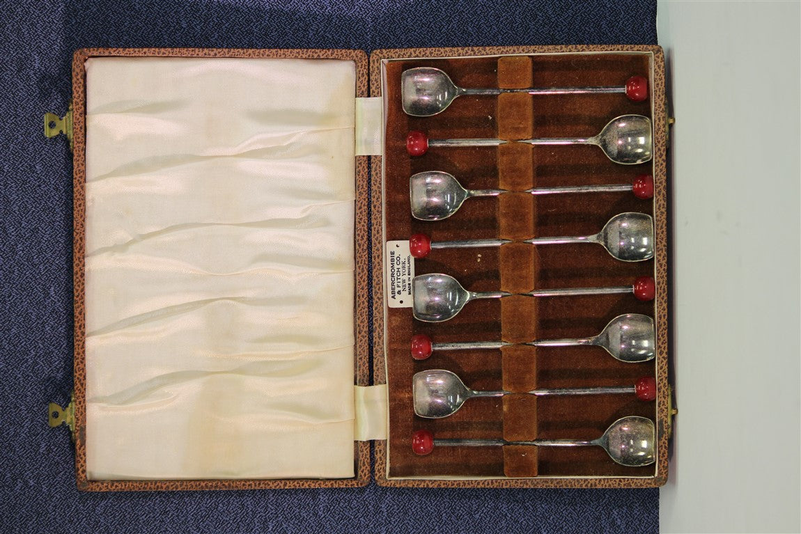 Set x 8 Abercrombie & Fitch Cocktail Spoons (SOLD)