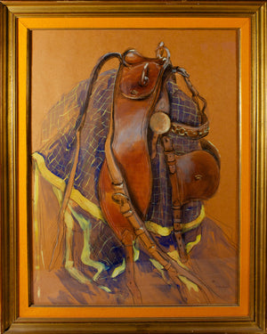 "Royal Equestrian Saddle" by Antoine de la Boulaye (SOLD)