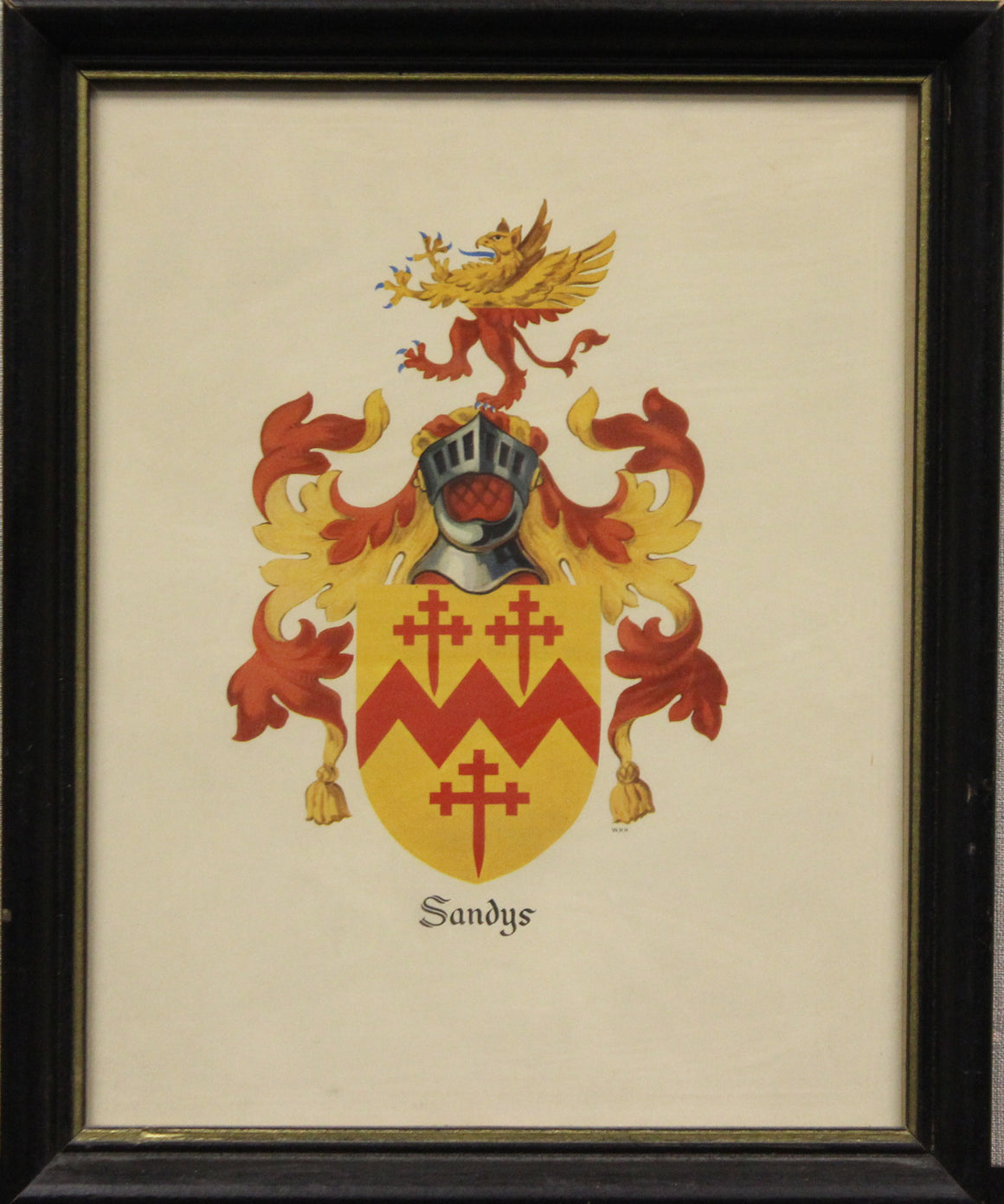 Sandys Armorial Coat-Of-Arms