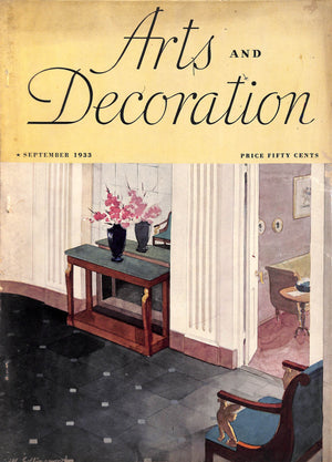Arts And Decoration September 1933 HANRAHAN, John [publisher]