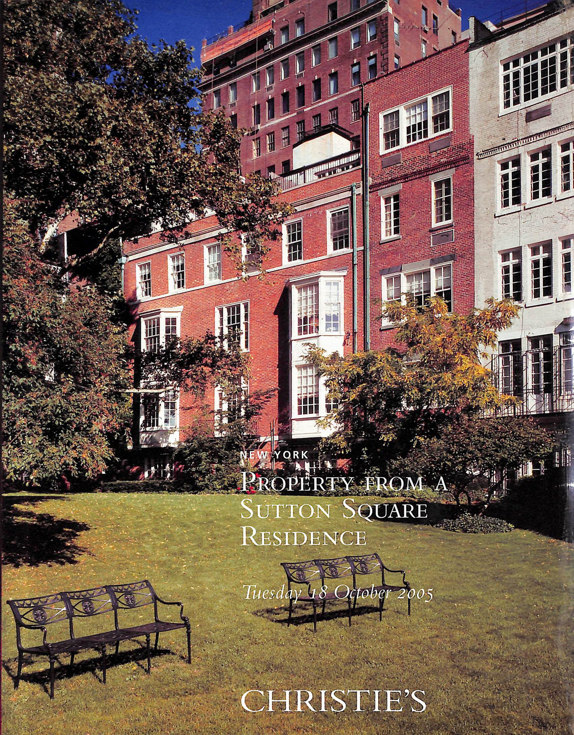 Property From A Sutton Square Residence 2005 Christie's New York