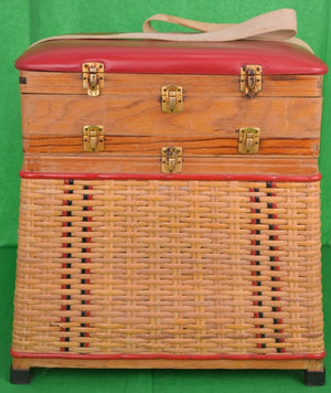 "French Wicker Seine Angler's Basket/ Stool" (SOLD)