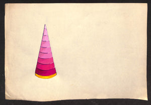 Lanvin Paris Pink Lipstick Cone c1950s Artwork