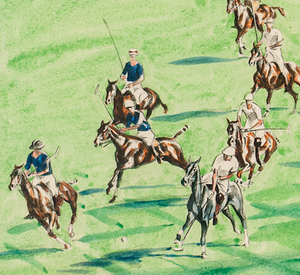 "Six Polo Players" by Joseph Webster Golinkin