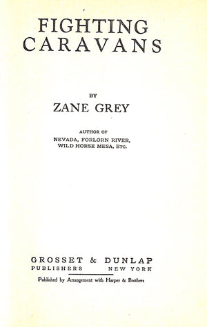 "Fighting Caravans" 1929 GREY, Zane