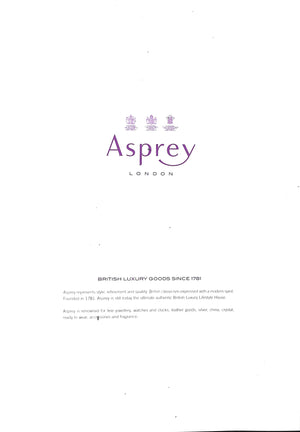 Asprey London c2000s Trade Catalogue