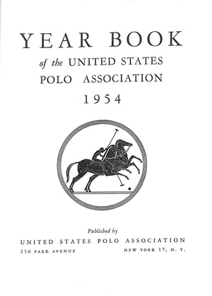 United States Polo Association 1954 Yearbook