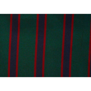 Brooks Brothers English Silk Neckwear w/ Green, Navy & Maroon Regimental Stripes