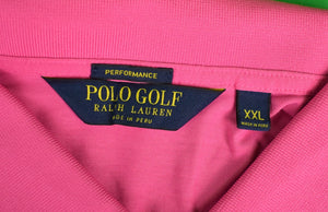 "Ralph Lauren Polo Golf Raspberry S/S Shirt w/ Miacomet Club of Nantucket Logo" Sz: XXL