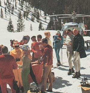 Alpine Apres-Ski Scene (SOLD)