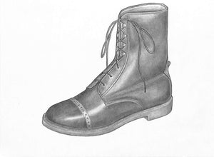Children's Leather Paddock Boot Graphite Drawing