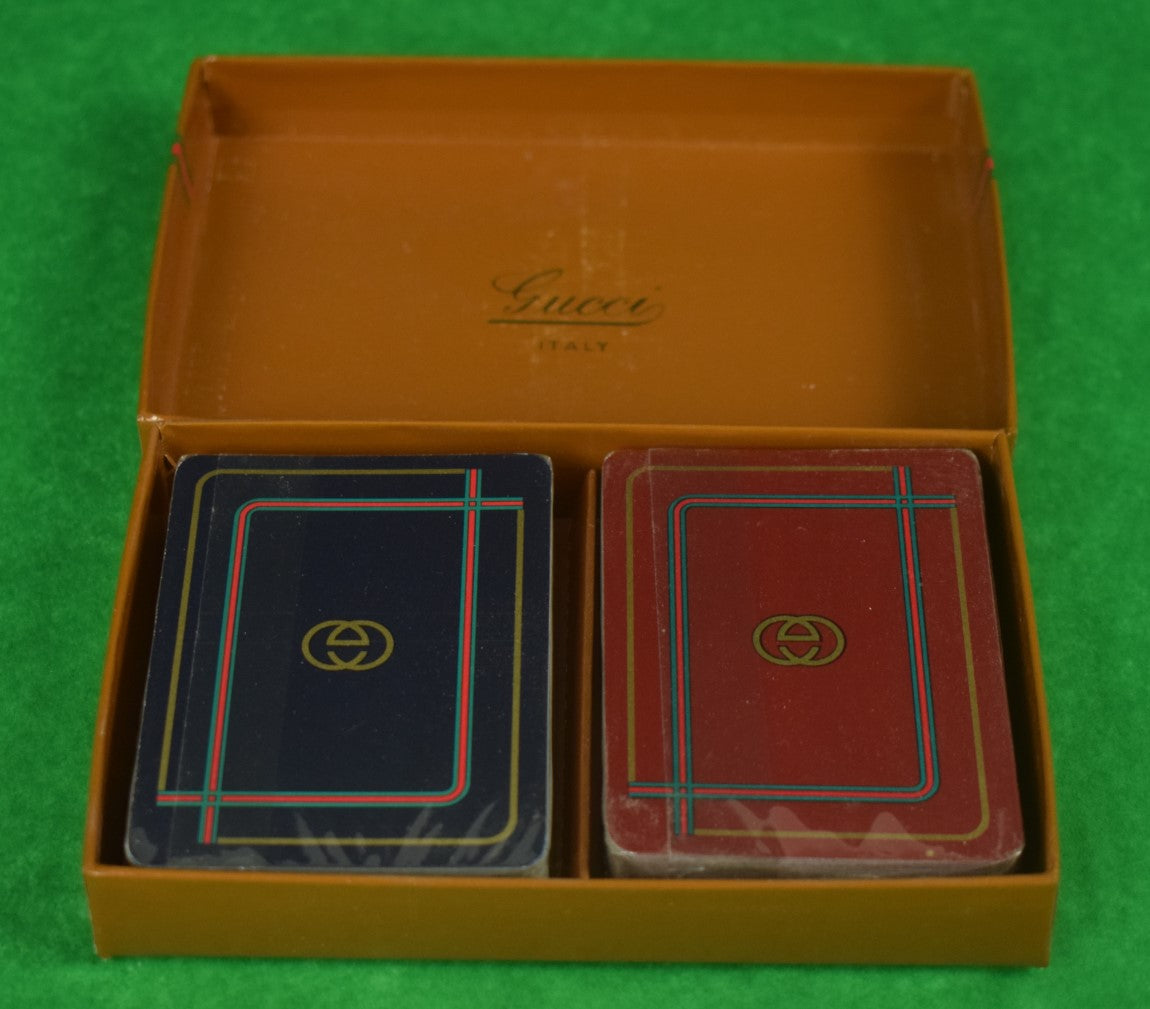 Gucci Twin Deck of Sealed Boxed Set of Playing Cards (SOLD)