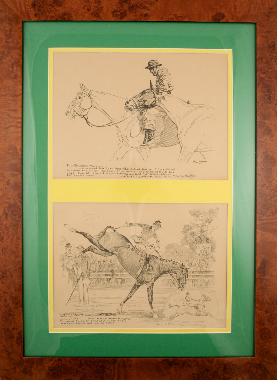 "The Chestnut Mare: Meadow Brook '31 & _Of The Hunt Team" (SOLD)