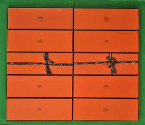 "Set x 10 Hermes Paris Tie Boxes Made In France" (SOLD)