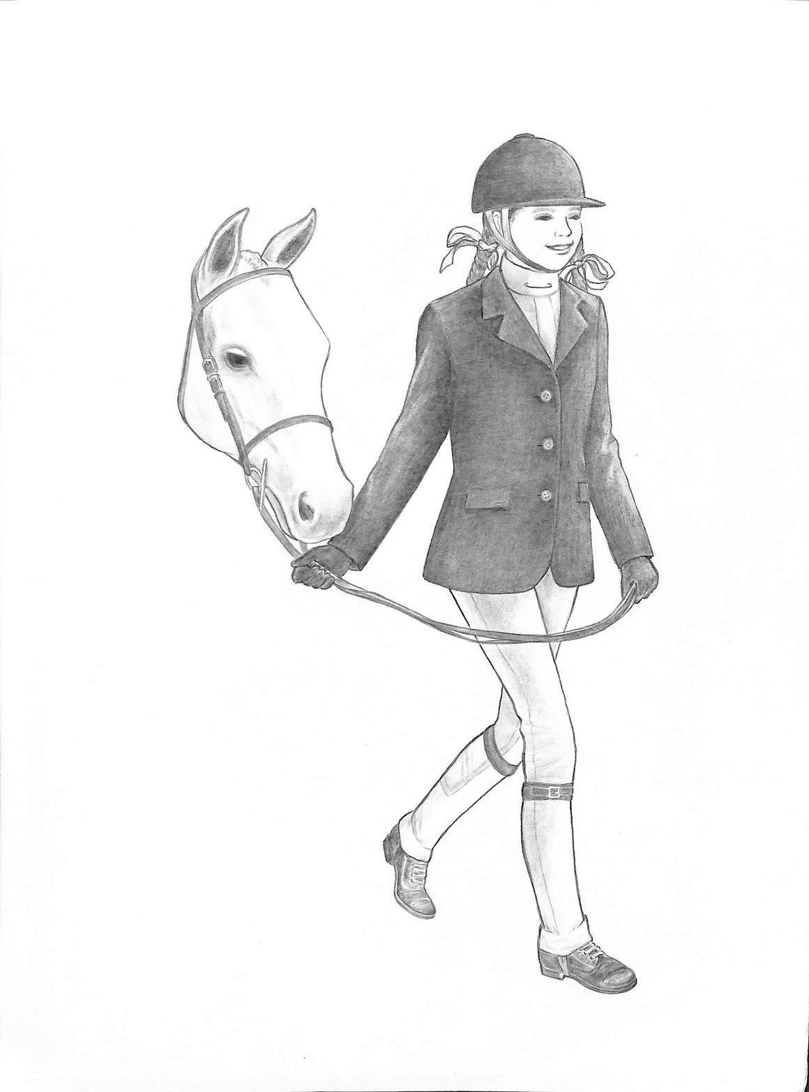 Our 1st Riding Show! Graphite Drawing