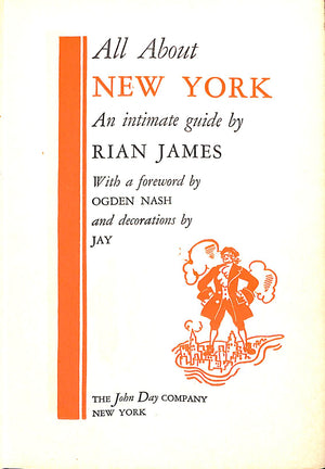 "All About New York: An Intimate Guide " 1931 JAMES, Rian