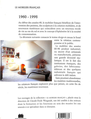 "Le Mobilier Francais: 1960-1998" 1998 BRUNHAMMER, Yvonne, PERRIN, Marie-Laure