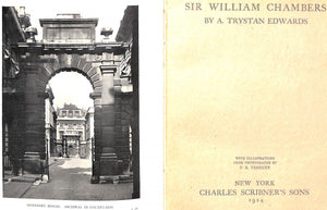 "Masters Of Architecture: Sir William Chambers" 1924 EDWARDS, A. Trystan