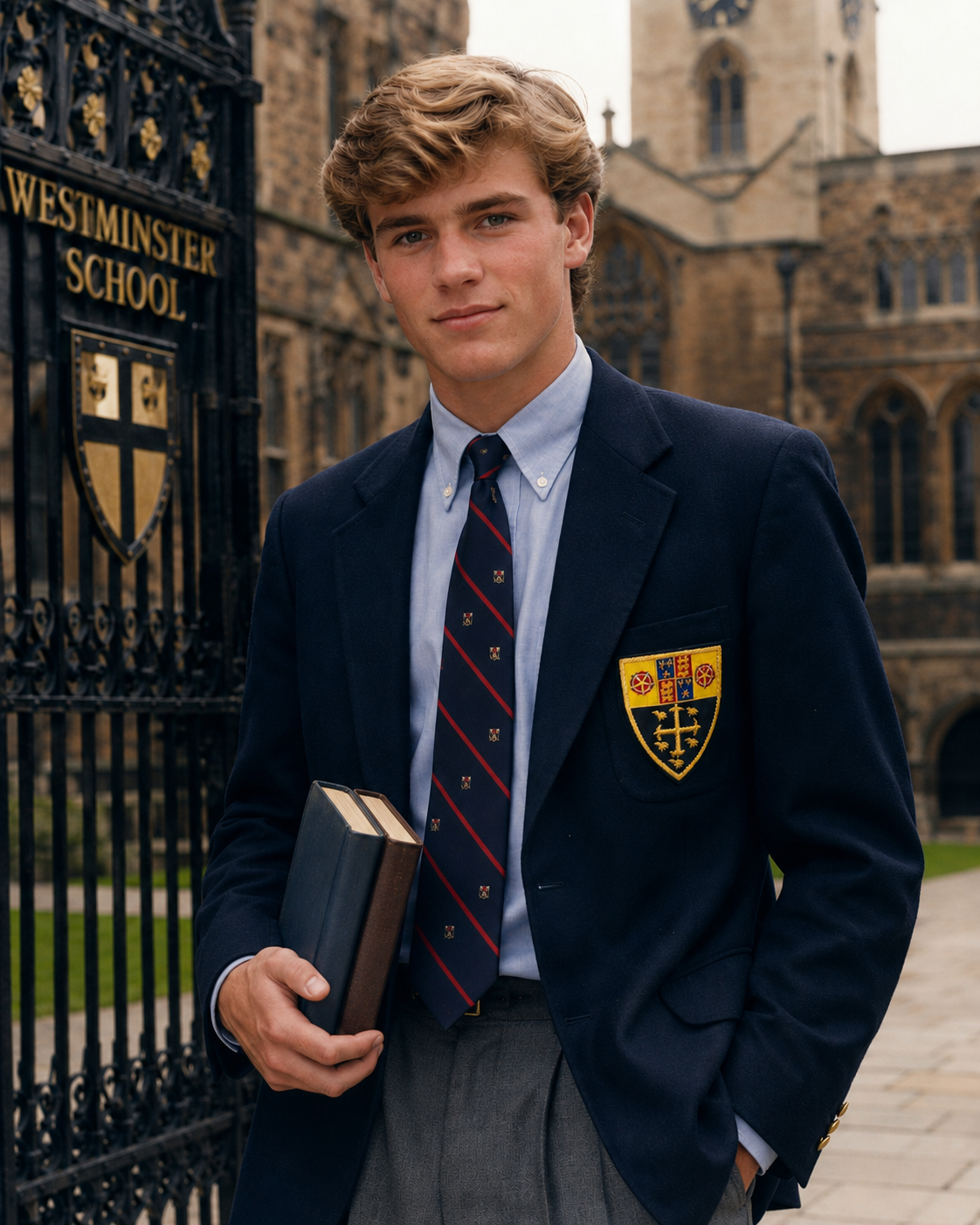 "J. Press x Westminster School Vintage Blazer Badge" (NWT)